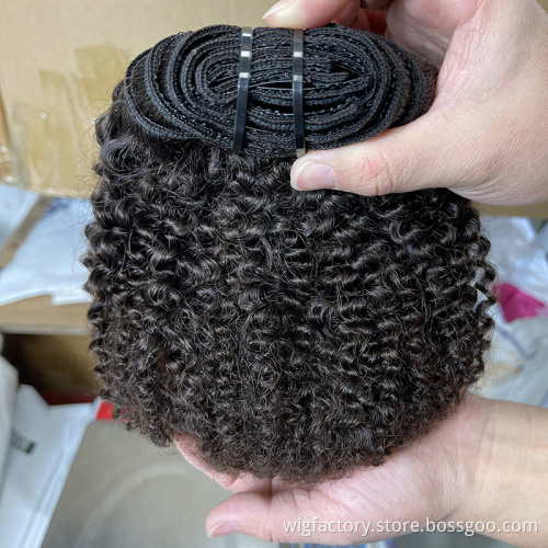 kinky curly clip in hair extensions,full head brazilian machine hair clip extension,clips for hair extensions